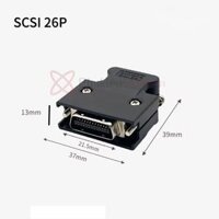Đầu nối hàn cáp SCSI SM-26P Servo, encoder chân đực