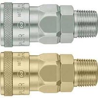 Đầu nối khí nén ren đực NITTO 30SM Steel NBR