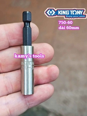 Đầu nối lục giác sang bắn vít 1/4 Kingtony 750-60