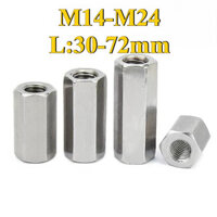 Đầu nối mở rộng đầu nối lục giác bằng thép không gỉ 304 Đai ốc M14 / M16 / M18 / M20 / M22 / M24 (AZY-DM)