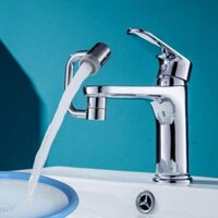 Đầu nối mở rộng vòi nước thông minh xoay 1080 hình chữ U cao cấp bằng kim loại, chống bắn nước đa năng