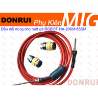 Đầu nối nhanh bằng nhựa Nitto kohki dùng cho ruột gà mig ROBOT HA-20SM 65SM chính hãng Panasonic