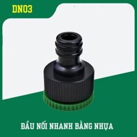 Đầu Nối Nhanh Bằng Nhựa Ren 21, 27 DN03