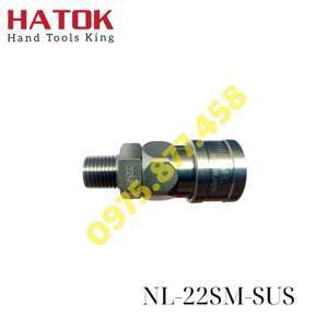 Đầu nối nhanh inox 1/4″ ren ngoài NKC NL-22SM SUS