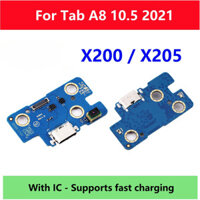 Đầu Nối Sạc USB Dock Ban Cổng Sạc Cáp Mềm Cho Samsung Galaxy Tab A8 10.5 2021 SM-X200 X200 X205 Phần