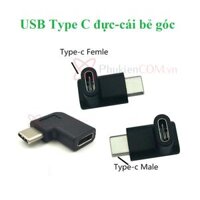 Đầu nối USB Type C đực-cái bẻ góc LÊN XUỐNG TRÁI PHẢI