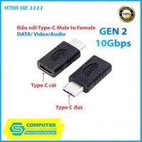 Đầu nối USB Type C đực-cái hỗ trợ sạc, video, audio