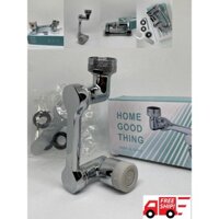 Đầu nối vòi nước INOX xoay 1080 độ - Lắp bồn rửa mặt 2 chế độ THÔNG MINH đánh răng, gội đầu