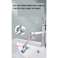 ĐẦU NỐI VÒI NƯỚC THÔNG MINH XOAY 1080 ĐỘ  CÁNH TAY ROBOT - ĐẦU NỐI CHẬU RỬA CHÉN VALABO -MÃ 1300