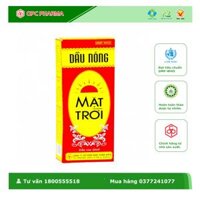 DẦU NÓNG MẶT TRỜI OPC Chai 60 ml - Dùng trong trường hợp nhức mỏi, đau lưng, cảm mạo... Hàng chính hãng OPC