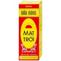 Dầu nóng Mặt Trời trị nhức mỏi, tê thấp, đau lưng, cảm mạo, cúm (chai 60ml)