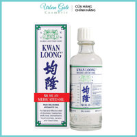 Dầu Nóng Trắng Kwan Loong Oil Medicated Oil 57ml - Dầu gió xoa bóp tr﻿ị nhức mỏi