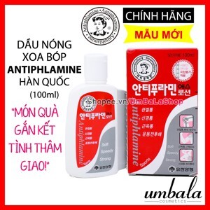 Dầu nóng xoa bóp Antiphlamine nhập khẩu từ Hàn Quốc 100ml