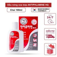 Dầu Nóng Xoa Bóp Antiphlamine Hàn Quốc 100ml [ Nấm Linh Chi _ Quà Tặng Cao Cấp ]