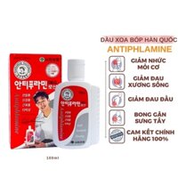 Dầu Nóng Xoa Bóp Antiphlamine Hàn Quốc Chính Hãng Hộp 100ml, Làm giảm đau cơ, đau vai gáy và đau đầu do thời tiết