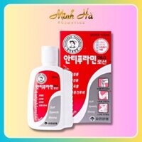 Dầu nóng xoa bóp Antiphlamine Hàn Quốc 100ml dạng kem, màu trắng sữa với mùi thơm bạc hà tươi mát cảm giác dễ chịu