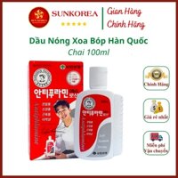 Dầu Nóng Xoa Bóp Hàn Quốc Antiphlamine Chai 100ml