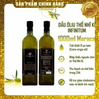 Dầu oliu extra virgin nấu ăn nguyên chất 1000ml tự nhiên 100% INFINITUM nhập khẩu nguyên chai từ Thổ Nhĩ Kỳ MX1000