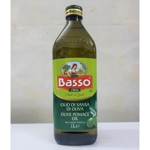 Dầu Oliu Pomace Basso chai 1 lít