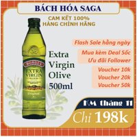 Dầu Olive nguyên chất Extra virgin chai 500ml - Dầu Oliu nhập khẩu chính hãng - Borges Olive Oil