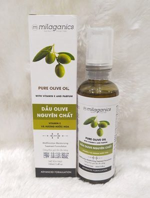 Dầu Olive nguyên chất Milaganics - 100ml