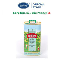 Dầu olive Pomace nguyên chất Pedriza can thiếc 5 lít nhập khẩu Tây ban nha date 2026