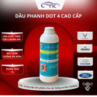 Dầu Phanh DOT 4 Dung Tích 1L CTK Chính Hãng, Đạt Chuẩn Quốc Tế, Đảm Bảo Hiệu Suất Phanh Tối Ưu, Phù Hợp Mọi Dòng Xe Ô Tô
