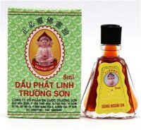 Dầu Phật Linh Trường Sơn điều trị cảm, ho, sổ mũi, nhức đầu, say nắng (12 chai x 5ml)