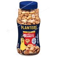 Đậu Phộng Rang Muối Nguyên Hạt PLANTERS Salted Dry Roasted Peanuts, Hộp 453g (16 Oz.)