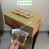 Đậu phộng rang tỏi HEO CON nguyên thùng 100 túi zip nhỏ ăn dần hoặc cho nhà hàng, quán nhậu tiện lợi