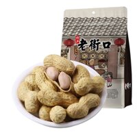 Đậu Phộng Sấy Nguyên vỏ LaoJieKou Bà Già 840g vị sữa, tỏi
