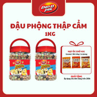 Đậu phộng thập cẩm Crunchy với đậu phộng rong biển, mè trắng, vị rau, mè đen, mù tạt 1kg Dan D Pak