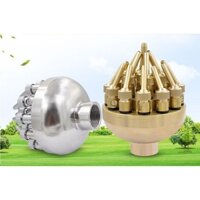 Đầu phun nước hình bông hoa 16 tia INOX phi 34mm bec phun nước nghệ thuật đài phun nước bể tiểu cảnh hòn non bộ sân vườn