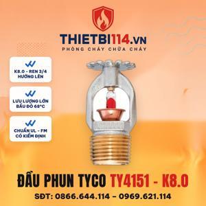 Đầu phun Sprinkler hướng lên Tyco TY4151