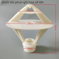 Đầu phun tháp giải nhiệt nhà máy điện, giỏ hoa nhỏ ba tia, phụ kiện nhựa, tháp giải nhiệt ABS công nghiệp, Vòi phun ren