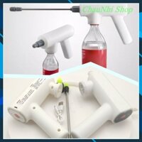 Đầu phun tưới cây cảnh dùng điện(pin) cầm tay lắp chai nhựa xạc lại được nhiều lần