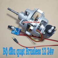 Đầu quạt không chổi than 12 24v BLDC