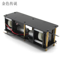 Đầu ra kép Trục Xe tăng Gear Motor Case Handmade DIY Lắp ráp Xe tăng Mô hình Hộp số Phụ kiện điện Trục 3