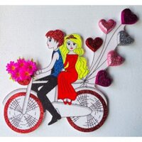 Dâu rể xốp dán đám cưới