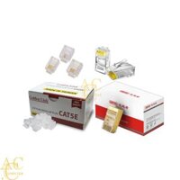 Đầu RJ11 ( đầu cáp điện thoại 2 line)( hộp)