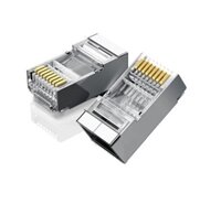 Đầu RJ45 nối dây mạng Cat 6 Shielding Crystal head 50pcs UGREEN 50247
