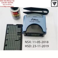 Dấu Shiny Printer s882 NSX HSD đóng tháng ngày năm date - Bộ dấu ghép chữ và số đóng vật liệu vỏ hộp s-882 FREESHIP