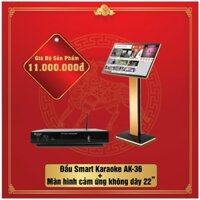Đầu Smart Karaoke AK36 + Màn hình cảm ứng không dây 22 in