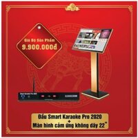 Đầu Smart Karaoke Pro 2022 + màn hình cảm ứng không dây 22 in