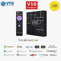 Đầu Smart TV Box V10 Premium RAM 4G ☑ Hỗ trợ Bluetooth ☑ Chương trình Bản Quyền VTVcab ON, Kho Phim ,Giải Trí Khổng Lồ