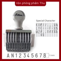 Dấu số và chữ Shiny 10 số cao 5mm N310A Number stamp