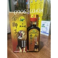 DẦU SƯ TỬ VÀNG.LOTUS LEAF BRAND GOLD LION RHEUMATIC OIL 60ml Singapore