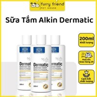 Dầu tắm Alkin Fungikur , Alkin Dermatic 200ml cho chó mèo