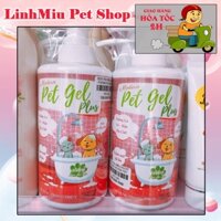 DẦU TẮM cho chó mèo PET GEL PLUS - Trị ve, rận, bọ chét- 500ml