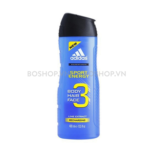 Dầu tắm gội Adidas Sport Energy 3 in 1 400ml